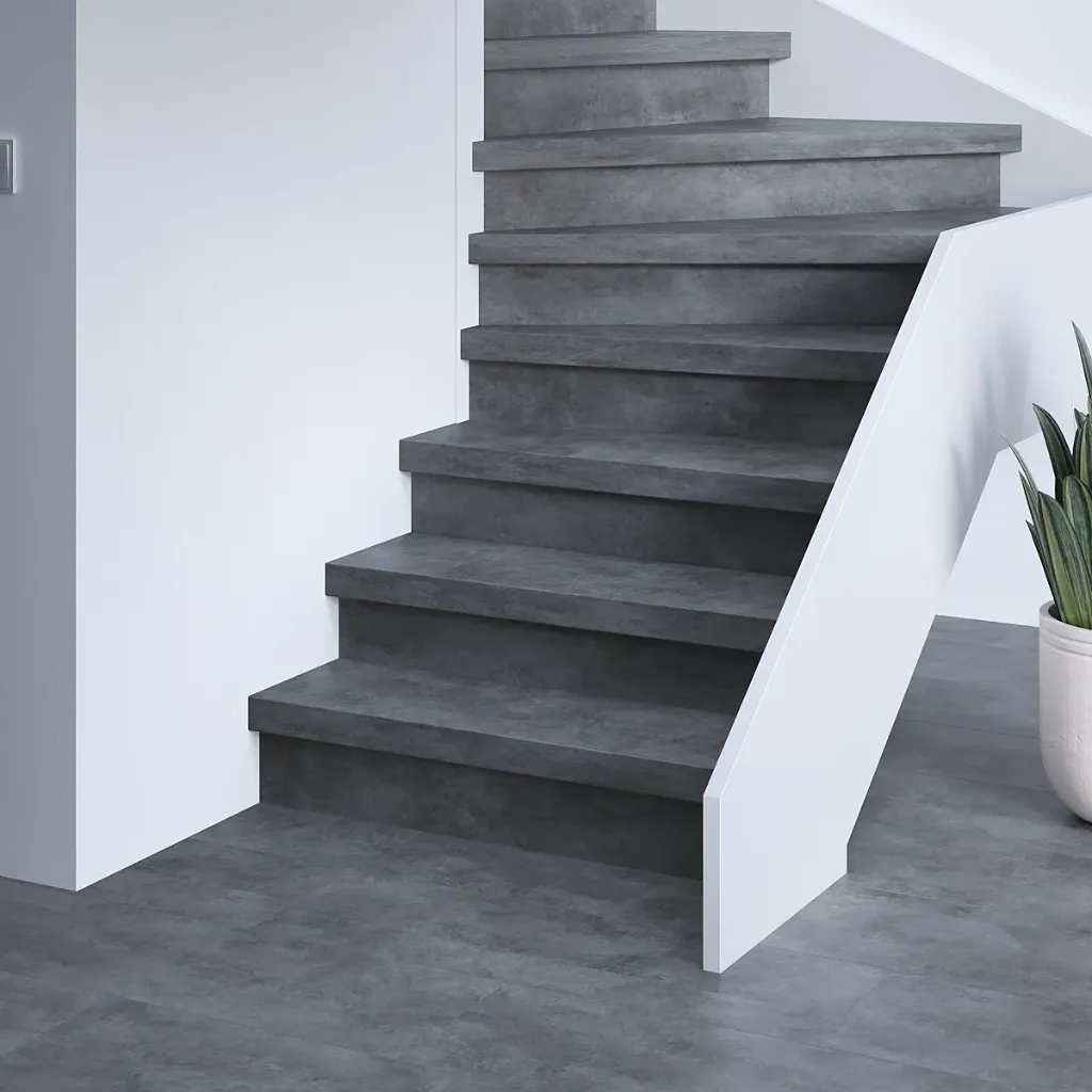 Premium SPC: Gesloten trap (001 Graphite)