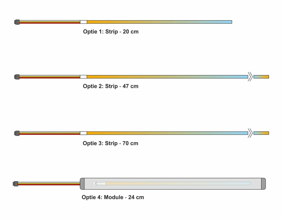 Direct control trapverlichtingset